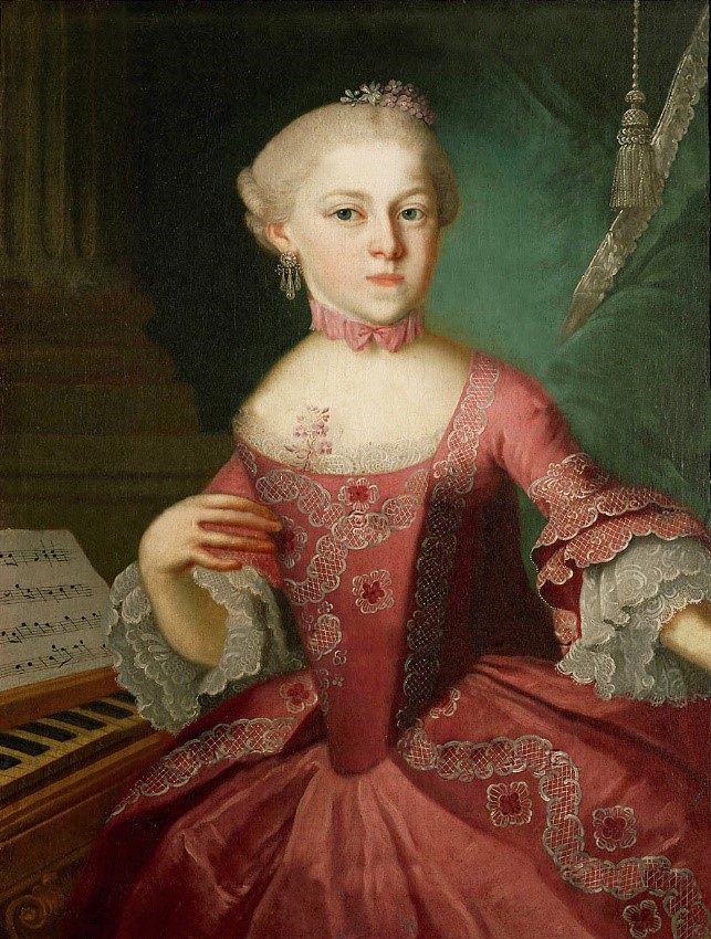 Schilderij portret van Nannerl.